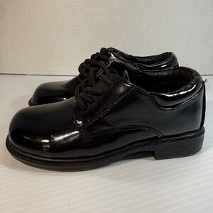 Modit Boys Oxfords Tuxedo Evening & Party Dress Shoes Black Patent Shiny size 10